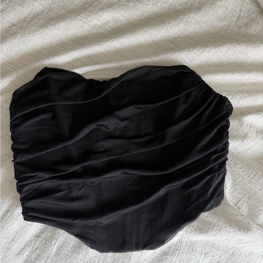 Elegant Black Strapless Top